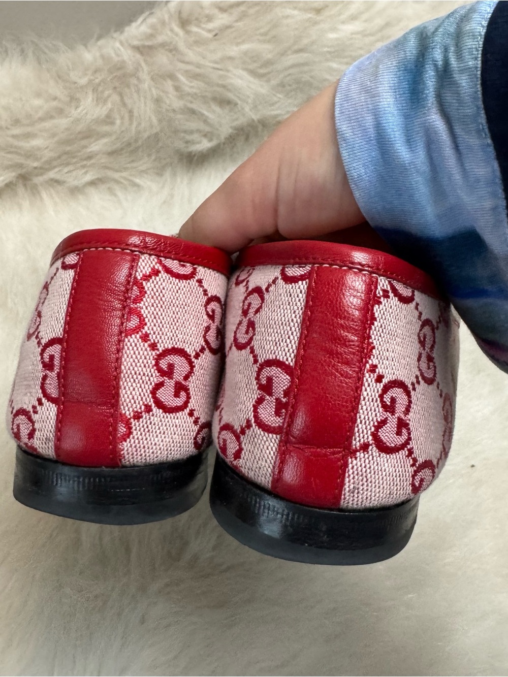 Gucci Jordaan Horsebit GG Canvas Loafers - Picture 11 of 12